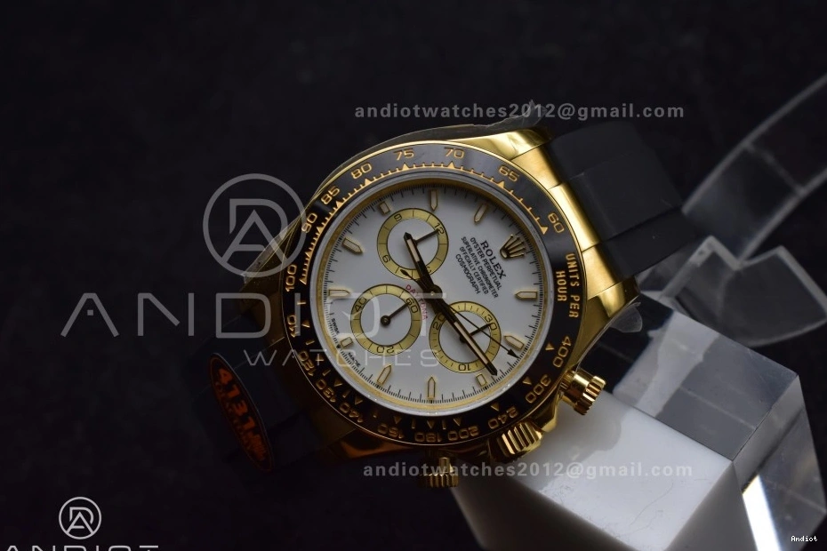 Daytona on Strap 126518 (Weighted) QF Best Edition Dial SH4131 White V6 1:1 Oysterflex 0116